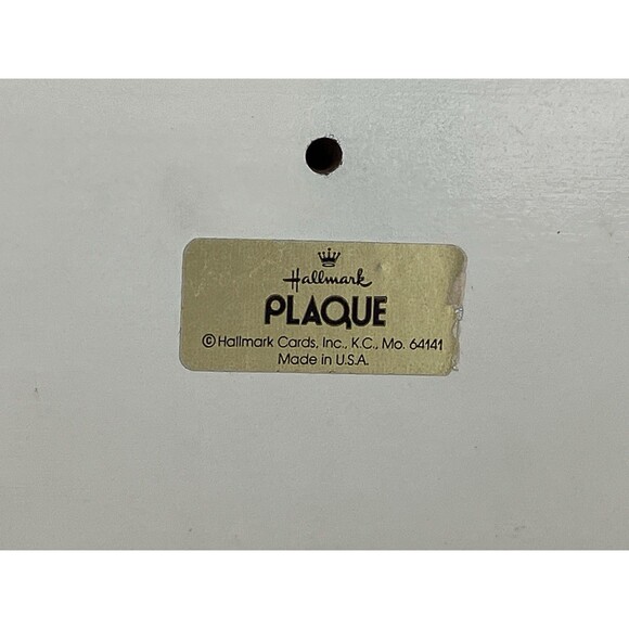 Vtg. Hallmark Plaque Religious Baby Nursery Decor Prayer Floral Wall Hanging - Picture 5 of 14